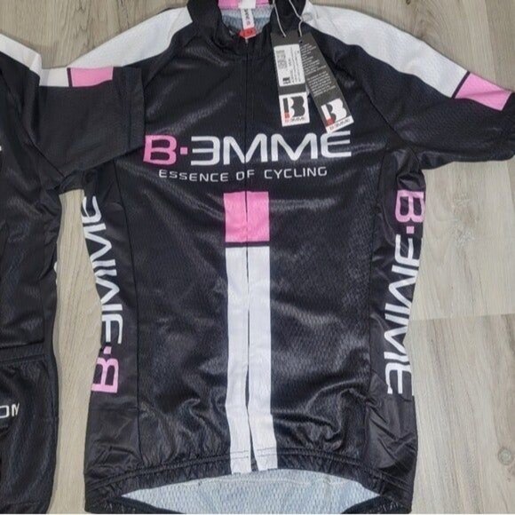 New Black Cycle Bike Athletic Active Jersey Biemme Sports Womens Med Shirt Top - Picture 6 of 7